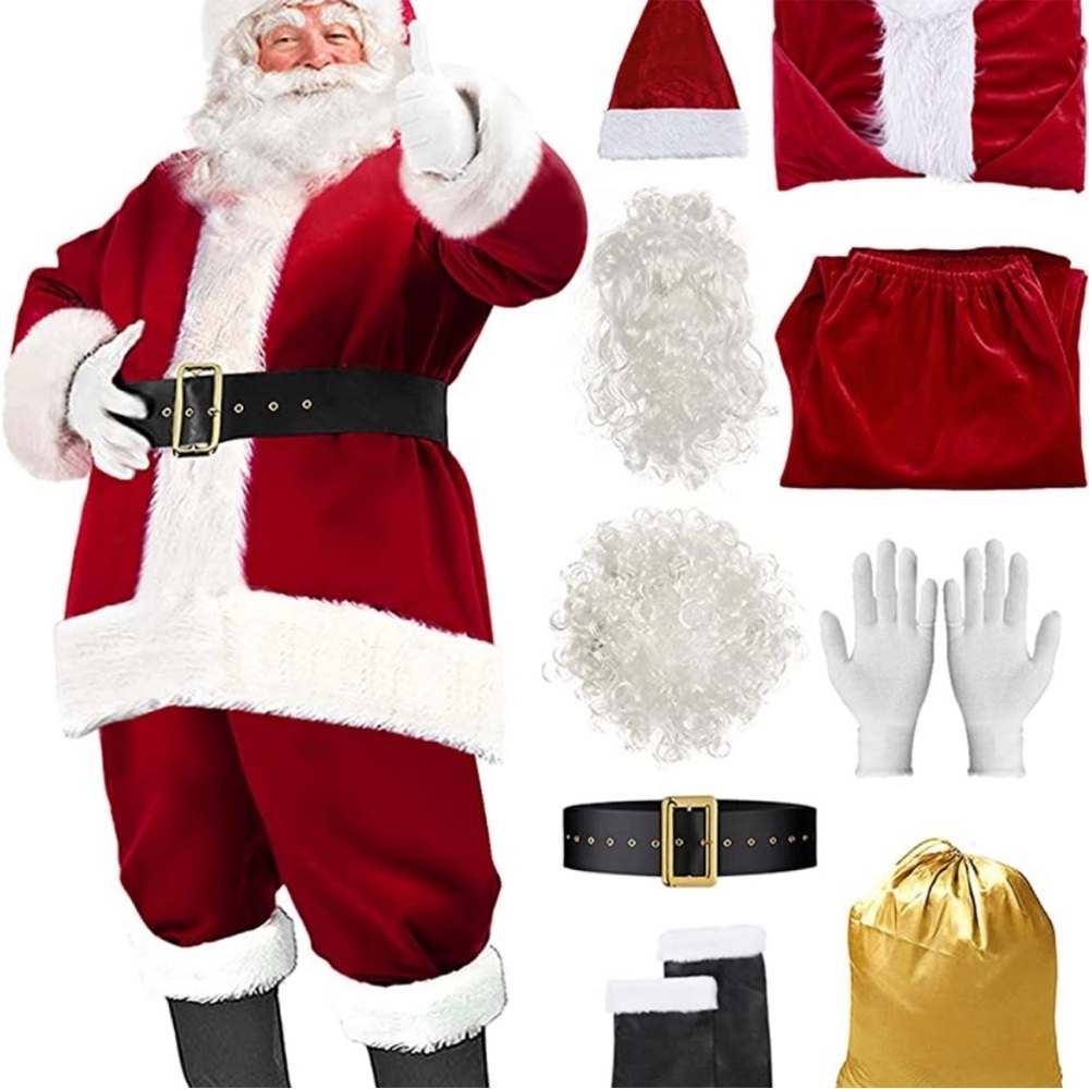 NEW MERRY CHRISTMAS PREMIUM SANTA COSTUME